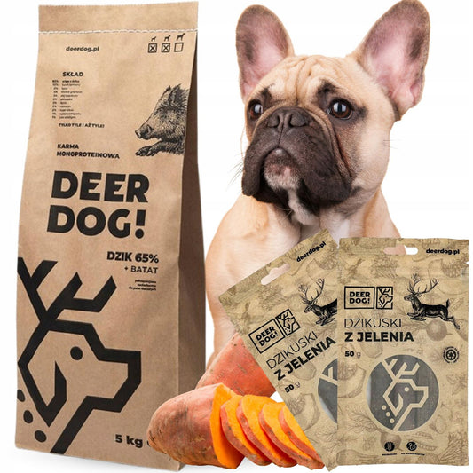 Sucha karma DZICZYZNA + BATATY dla psów z nadwrażliwością pokarmową 5 kg