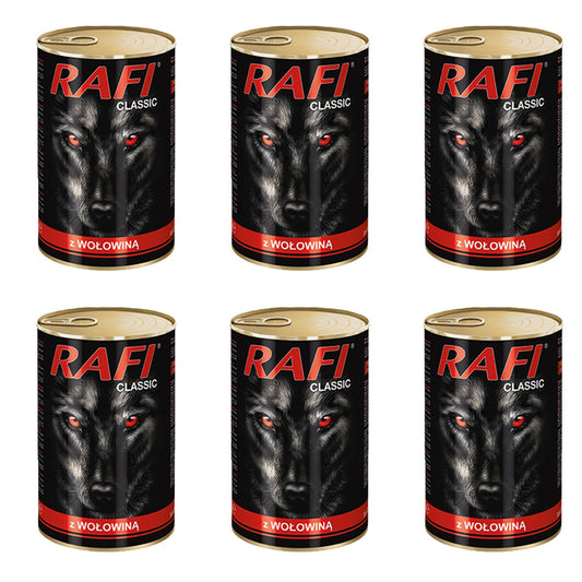 Rafi Classic z wołowiną puszka 6x1240 g